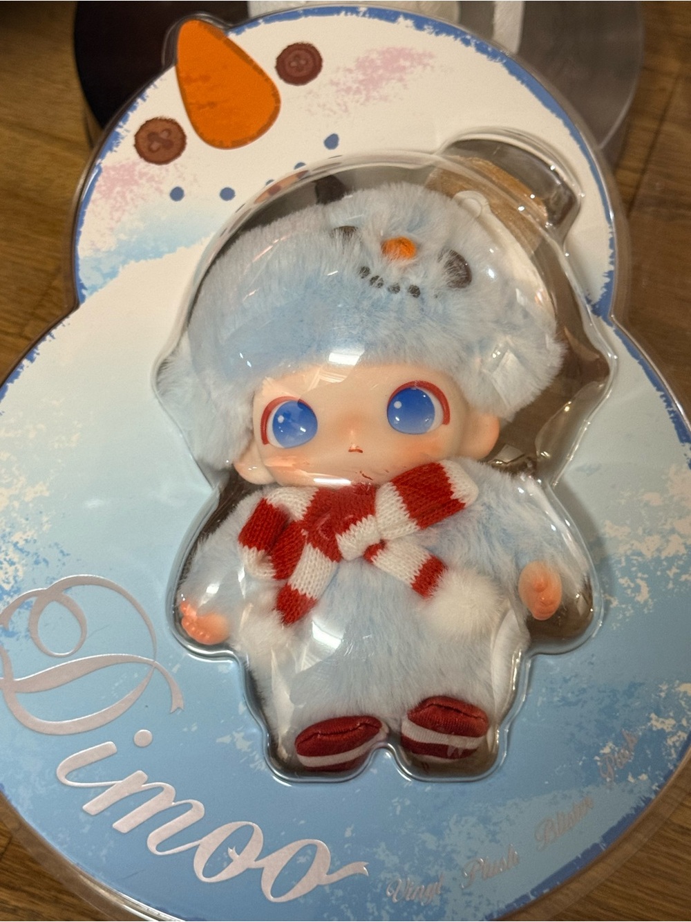 POP MART DIMOO Snowman Vinyl Plush Blister Pack